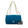 Secondhand Chanel Medium Quilted Perforated Jersey Single Flap