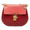 Chloé Small Bicolor Smooth and Grained Calfskin Drew Crossbody Secondhand
