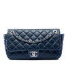 Chanel CC Wrinkled Lambskin and Tweed Shoulder Bag Secondhand