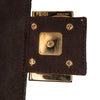 Fendi Shearling Pequin Baguette Satchel Secondhand