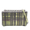 Prada Leather Tartan Check Crossbody Bag Secondhand