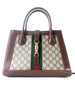 Gucci Ophidia Top Handle Tote GG Coated Canvas with Leather