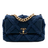 Secondhand Chanel Medium Canvas and Cotton 19 Flap