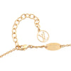 Secondhand Louis Vuitton Gold Plated Essential V Pendant Necklace