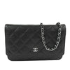 Chanel CC Quilted Caviar Wallet on Chain Secondhand