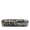 Burberry Leopard Printed Calf Hair Fold Over Clutch with Strap Secondhand