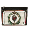 Dolce & Gabbana Nylon King of Hearts Playing Card Clutch Secondhand