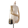 Secondhand Chanel Paris New York Metallic Lambskin Striped North South Boy Flap