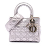 Dior Small Metallic Grained Calfskin Cannage Supple Lady Dior Secondhand