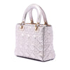 Dior Small Metallic Grained Calfskin Cannage Supple Lady Dior Secondhand