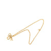 Dior Gold Plated Logo Pendant Necklace Secondhand