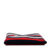 Miu Miu Tricolor Cotton Crochet Logo Striped Vertical Tote Secondhand