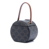 Secondhand Celine Triomphe Coated Canvas Round Box Handbag