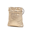 Gucci Metallic Leather Drawstring Pouch Secondhand