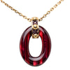 Louis Vuitton Gold Plated Resin Gimme a Clue Pendent Necklace Secondhand