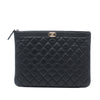 Chanel Medium Quilted Caviar Boy O Case Clutch Secondhand