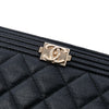 Chanel Medium Quilted Caviar Boy O Case Clutch Secondhand