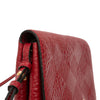 Secondhand Burberry Embossed Grain Check Leather Langley Crossbody