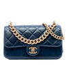 Chanel Small Quilted Calfskin Straight Lined Flap Secondhand