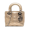 Secondhand Dior Mini Metallic Lambskin Cannage Lady Dior