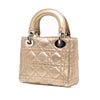 Secondhand Dior Mini Metallic Lambskin Cannage Lady Dior