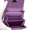 Secondhand Chanel CC Quilted Lambskin Coco Card Holder on Chain