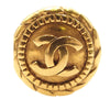 Chanel CC Gold Plated Round Clip On Earrings Secondhand
