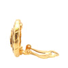 Secondhand Chanel CC Gold Plated Round Clip On Earrings
