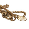 Chanel Gold Plated Strass CC Faux Pearl Drop Pendant Necklace Secondhand