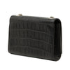 Saint Laurent Small Croc Embossed Leather Monogram Kate Tassel Crossbody Secondhand