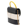 Secondhand Chloé Tricolor Croc Embossed Leather Aby Lock Satchel