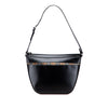 Burberry House Check Trimmed Leather Shoulder Bag Secondhand