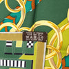 Hermès Brides et Gris Gris Silk Scarf 90 Secondhand