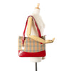 Secondhand Burberry Haymarket Check Canvas Tote