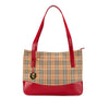 Secondhand Burberry Haymarket Check Canvas Tote