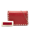 Valentino Leather Rockstud Chain Pouch Secondhand