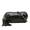 Chanel Quilted Lambskin Tassel Barrel Crossbody Secondhand