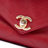 Chanel Small CC Chevron Calfskin Envelope Flap Secondhand
