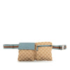 Gucci GG Canvas Web Double Pocket Belt Bag Secondhand