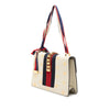 Gucci Small Calfskin Bee Star Web Sylvie Satchel Secondhand