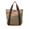 Gucci GG Canvas Web Tote Secondhand