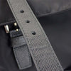 Prada Saffiano Trimmed Re Nylon Double Buckle Messenger Bag Secondhand