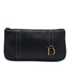 Dior Logo Grained Calfskin Clutch Secondhand