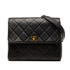 Chanel Small Square Quilted Lambskin Straight Single Flap Secondhand