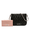 Secondhand Miu Miu Nappa Matelasse Sassy Shoulder Bag