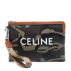 Celine Small Camouflage Coated Canvas Pouch with Strap Secondhand