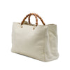 Gucci Large Calfskin Bamboo Shopper Satchel Secondhand