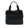 Bottega Veneta Nappa Intrecciato Trimmed Canvas Business Bag Secondhand