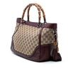 Gucci Medium GG Canvas New Bamboo Tassel Tote Secondhand