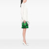 Miu Miu Canvas Floral Botanical Print Drawstring Pouch Secondhand